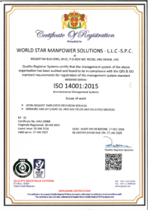 ISO 14001 2015 - World Star Manpower UAE